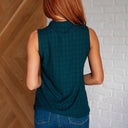 Matter of Fact Pleat Front Sleeveless Blouse