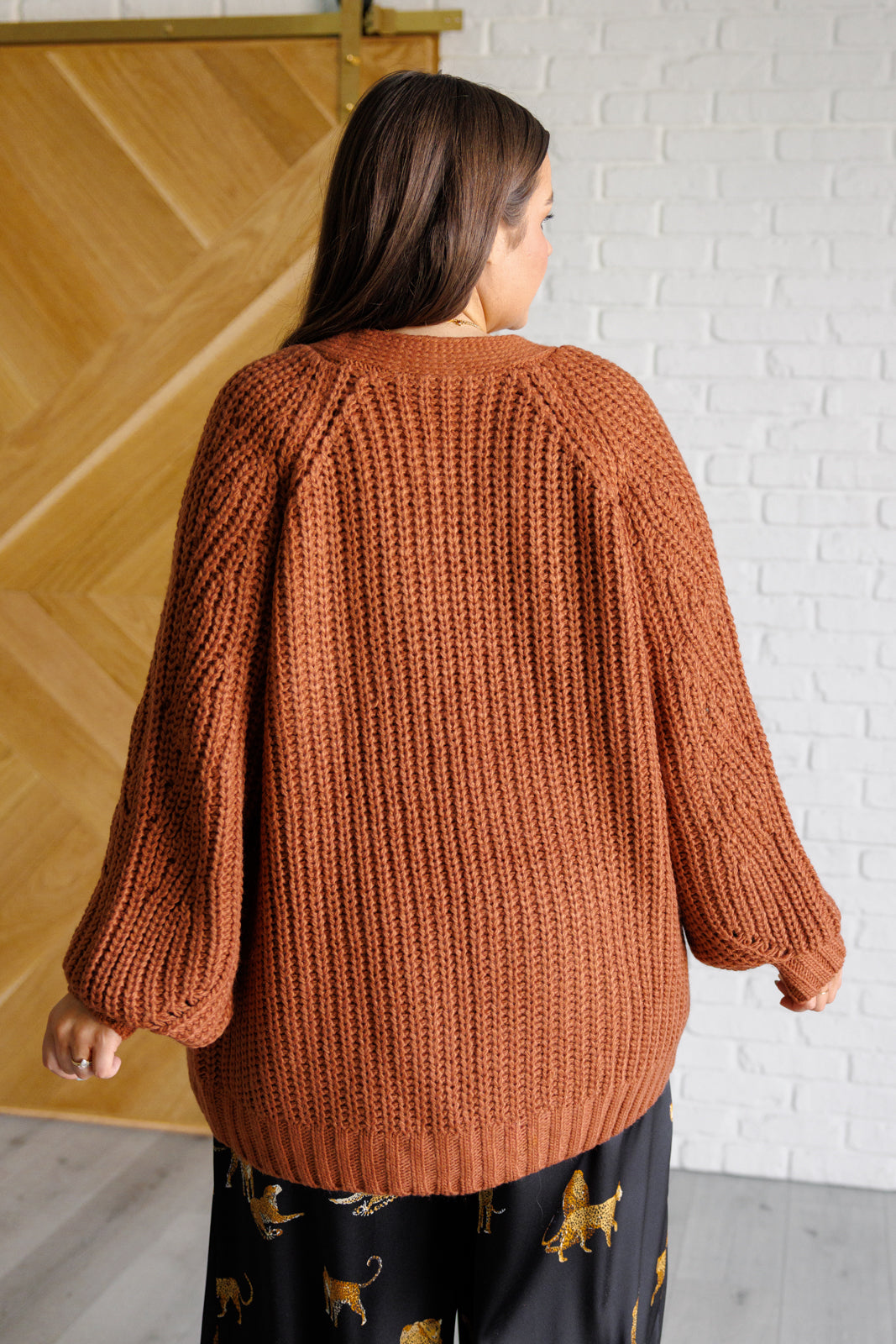 Maybe Monday Cardigan in Chestnut Layers   