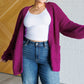 Maybe Monday Cardigan in Berry Layers   