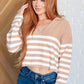 Memorable Moment Striped Sweater Tops