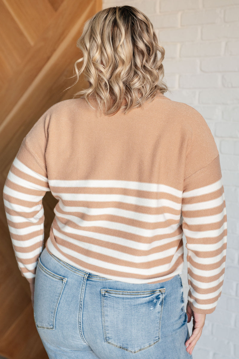 Memorable Moment Striped Sweater Tops