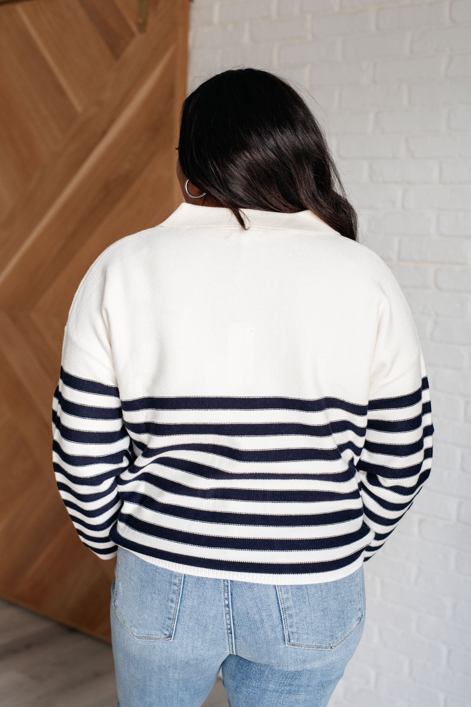 Memorable Moments Striped Sweater Tops   