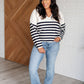 Memorable Moments Striped Sweater Tops   