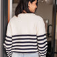 Memorable Moments Striped Sweater Tops   