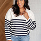 Memorable Moments Striped Sweater Tops   