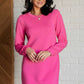 Milan Travel Shift Dress in Hot Pink Dresses   