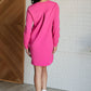 Milan Travel Shift Dress in Hot Pink Dresses   