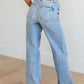 Mildred High Rise V Front Waistband Straight Jeans Womens Jeans   