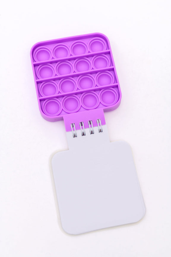 Mini Pop It Notebook in Purple Kids   