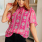 Moments Like This V-Neck Bell Sleeve Blouse Womens Short Sleeve Tops   