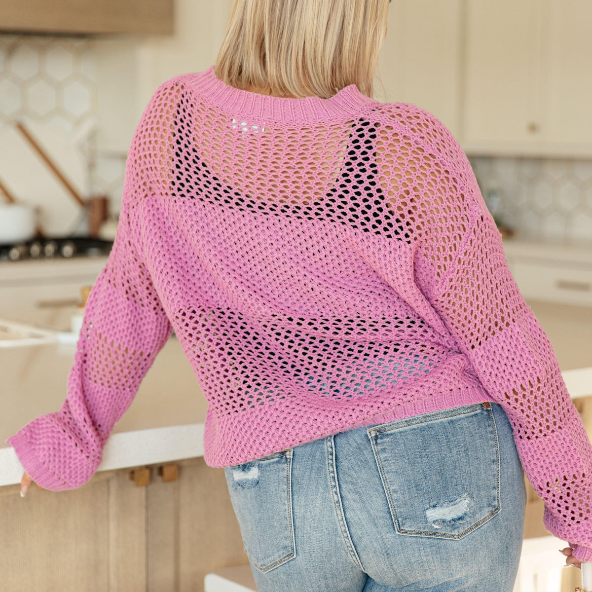 My Latest Love Loose Knit Sweater - Three Mad Hatters Mercantile 