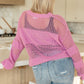 My Latest Love Loose Knit Sweater Womens Tops   