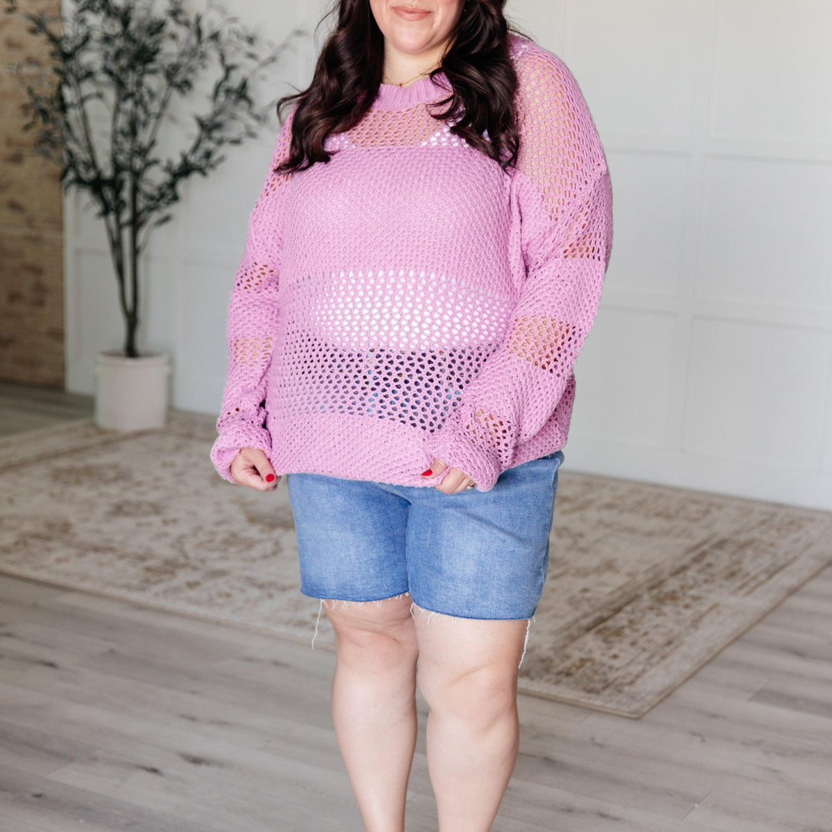 My Latest Love Loose Knit Sweater - Three Mad Hatters Mercantile 