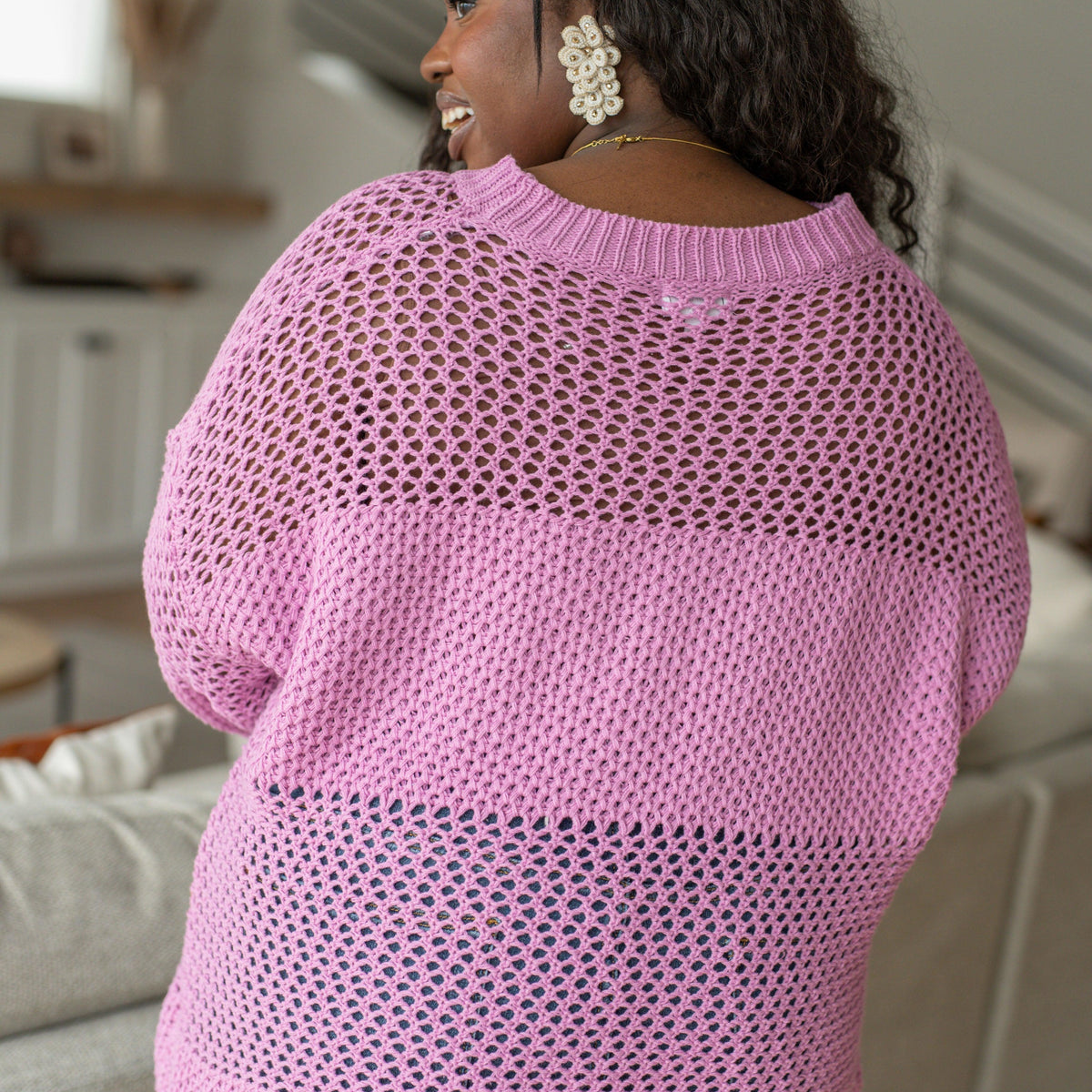 My Latest Love Loose Knit Sweater - Three Mad Hatters Mercantile 