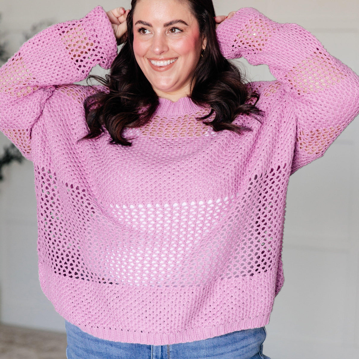 My Latest Love Loose Knit Sweater - Three Mad Hatters Mercantile 