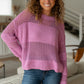 My Latest Love Loose Knit Sweater Womens Tops   