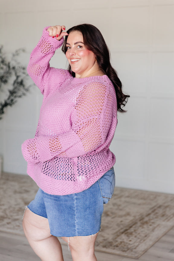 My Latest Love Loose Knit Sweater Womens Tops   