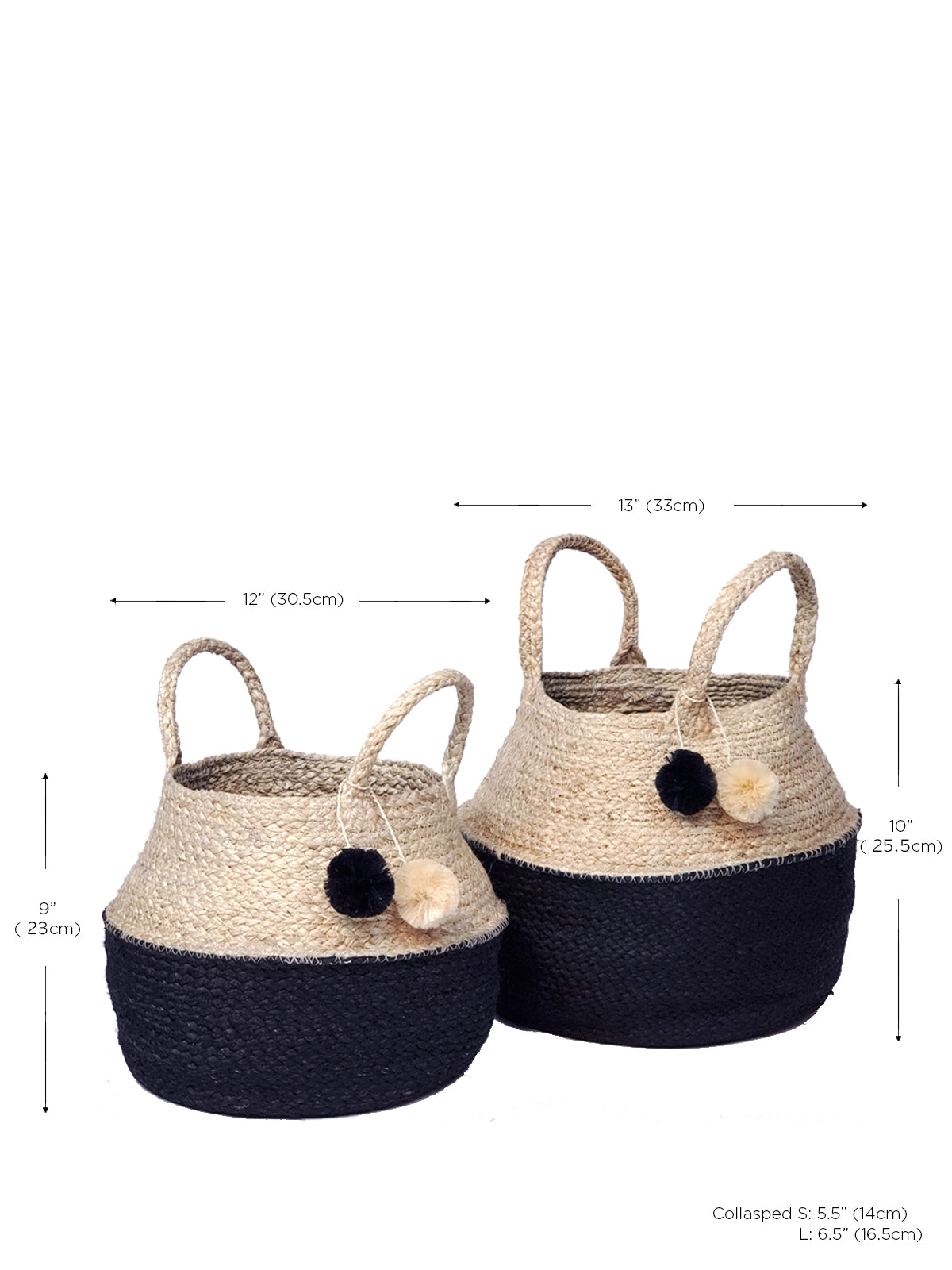 Naiya Foldable Basket Bag Basket with Handle   