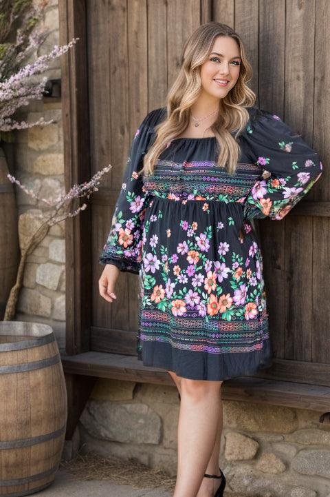 Napa Charm Dress - Three Mad Hatters Mercantile 