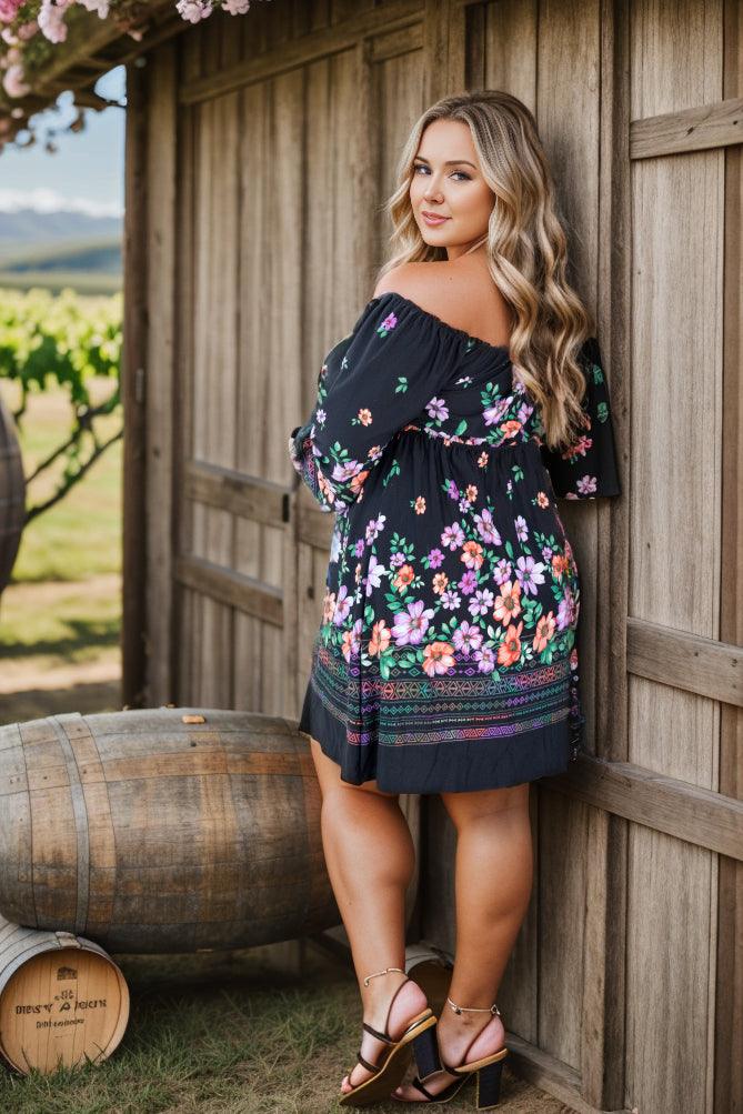 Napa Charm Dress - Three Mad Hatters Mercantile 