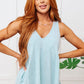 Never Second Best V-Neck Blouse in Mint Womens Tank Tops   