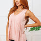 Never Second Best V-Neck Blouse in Peach Womens Tank Tops   