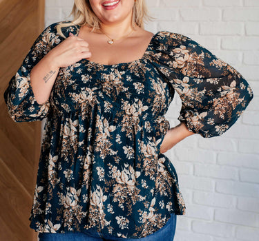 New Beginnings Square Neck Blouse
