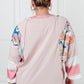 New Chapter Floral Color Block Patchwork Top Tops