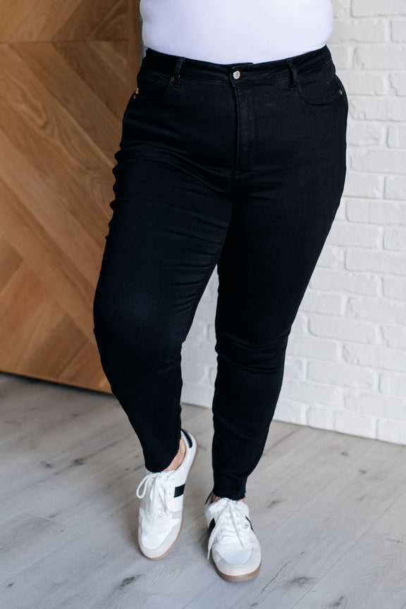 Nicole Tummy Control Skinny Jeans in Black Womens   