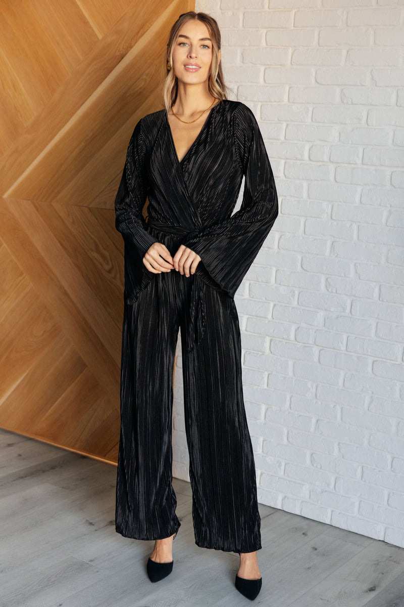 Night Out Plisse Jumpsuit Jumpsuits & Rompers   