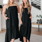 Nightlife Tie Back Maxi Dress Womens Dresses   