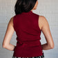 No Excuses Mock Neck Tank Tops   
