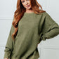 No Plain Jane Oversized Sweatshirt in Green Tops