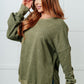 No Plain Jane Oversized Sweatshirt in Green Tops