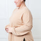 No Plain Jane Oversized Sweatshirt in Khaki Tops