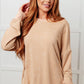 No Plain Jane Oversized Sweatshirt in Khaki Tops