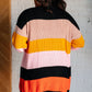 Not Quite Sure Striped Open Front Cardigan Layers   