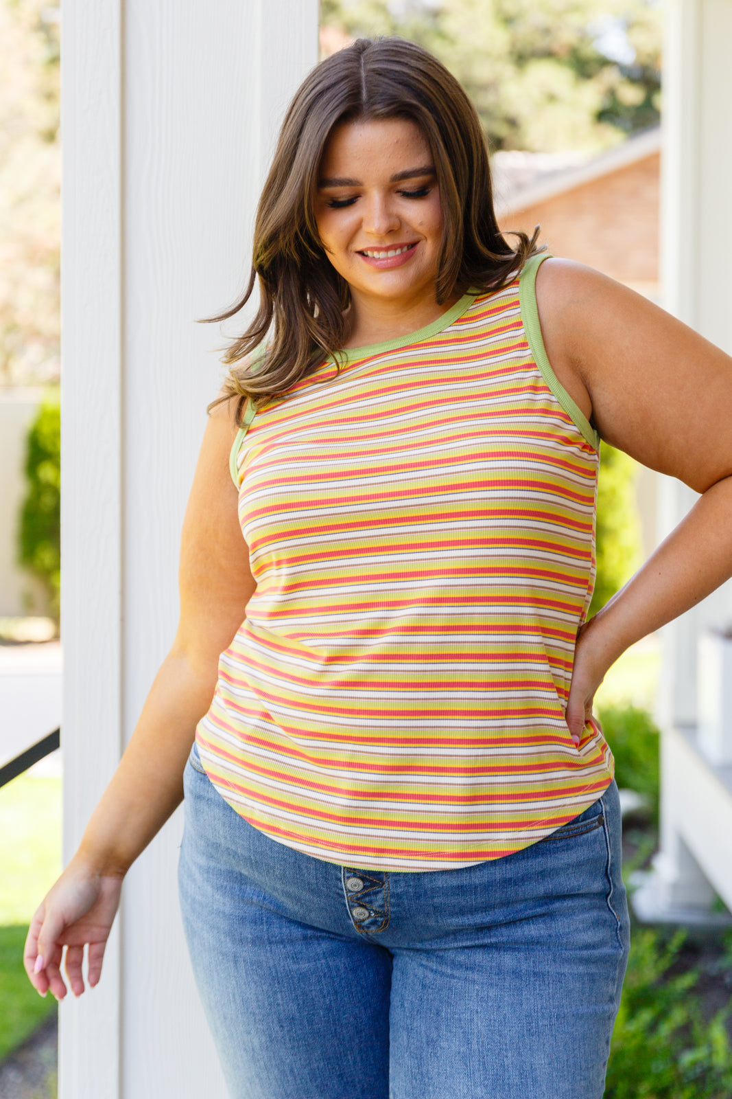 Now and Forever Striped Tank Tops   