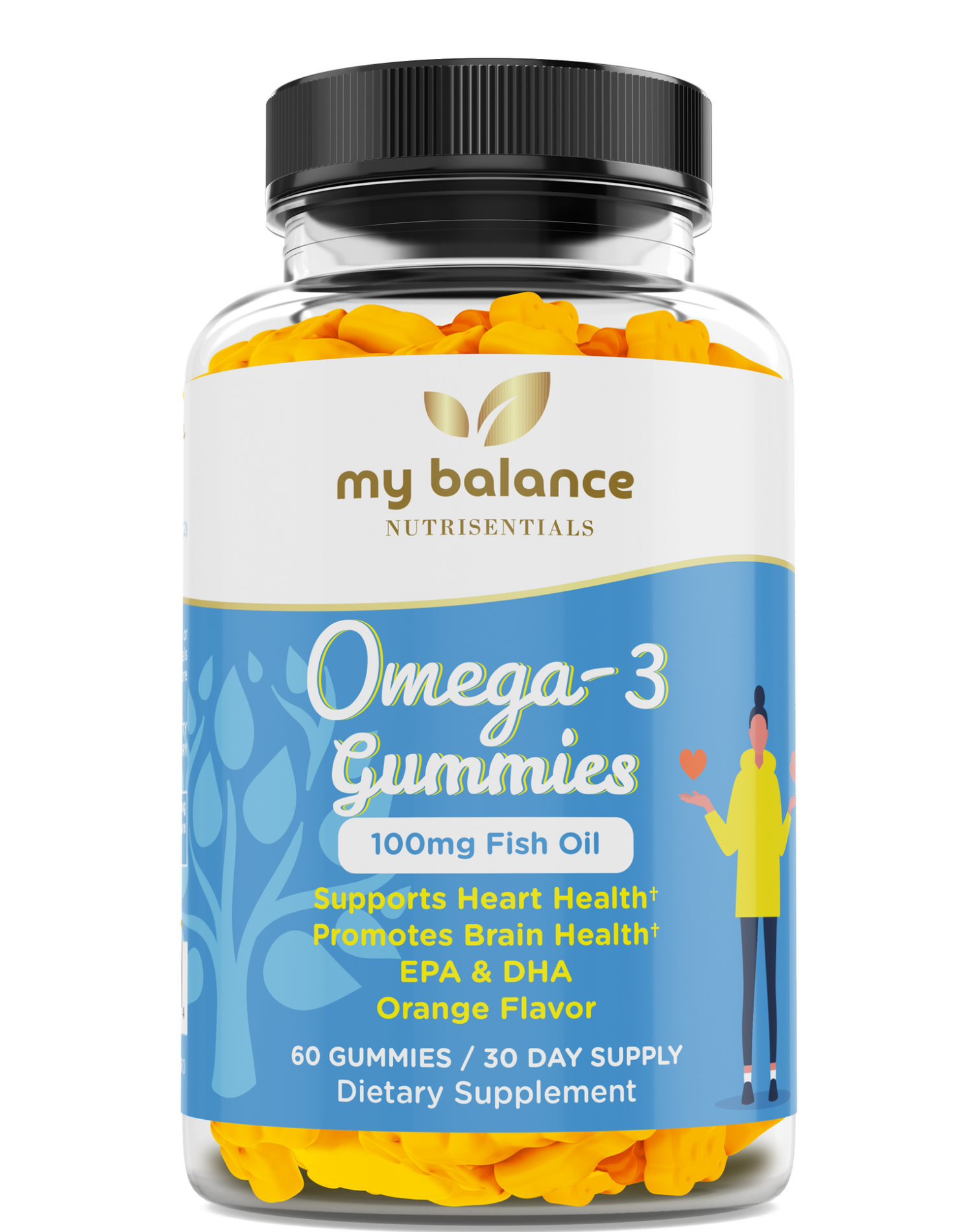 Omega Fish Oil Gummies Vitamins   