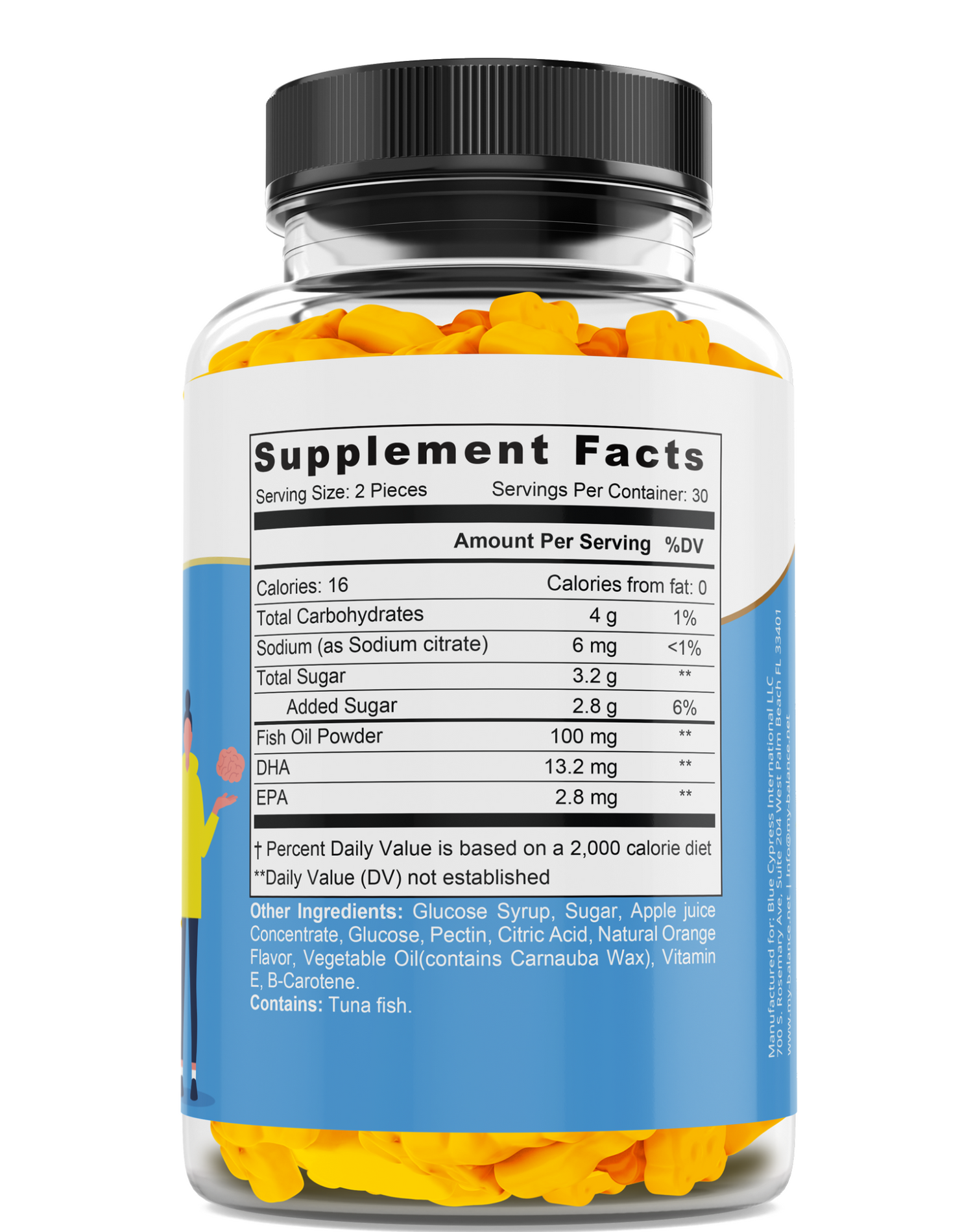 Omega Fish Oil Gummies Vitamins   