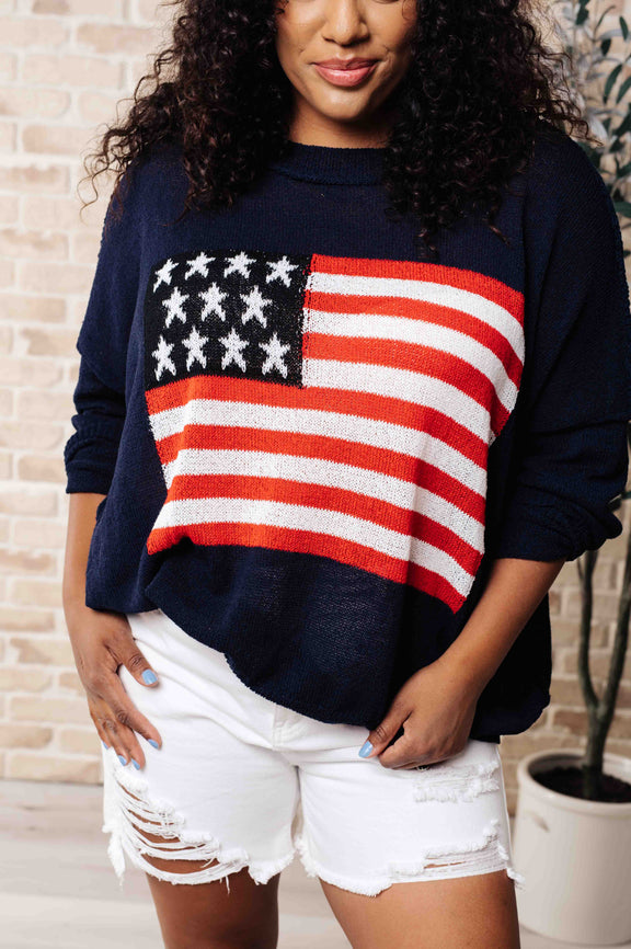 Oh Say Can You See Lightweight Pullover Womens Tops   