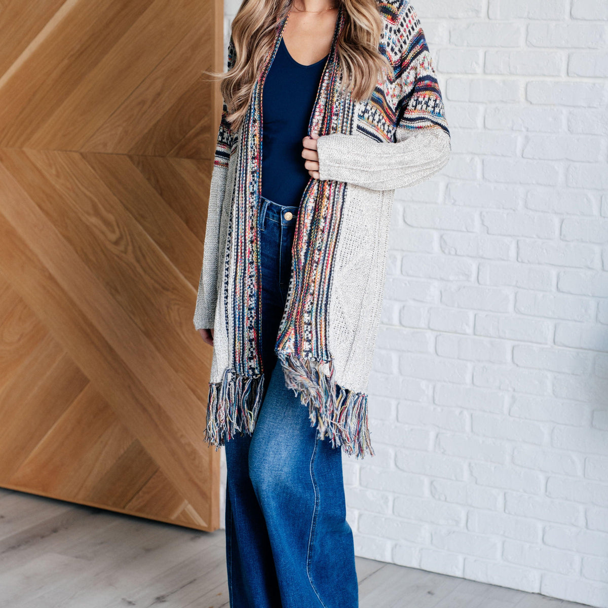 Oh So Lucky Fringe Cardigan - Three Mad Hatters Mercantile 