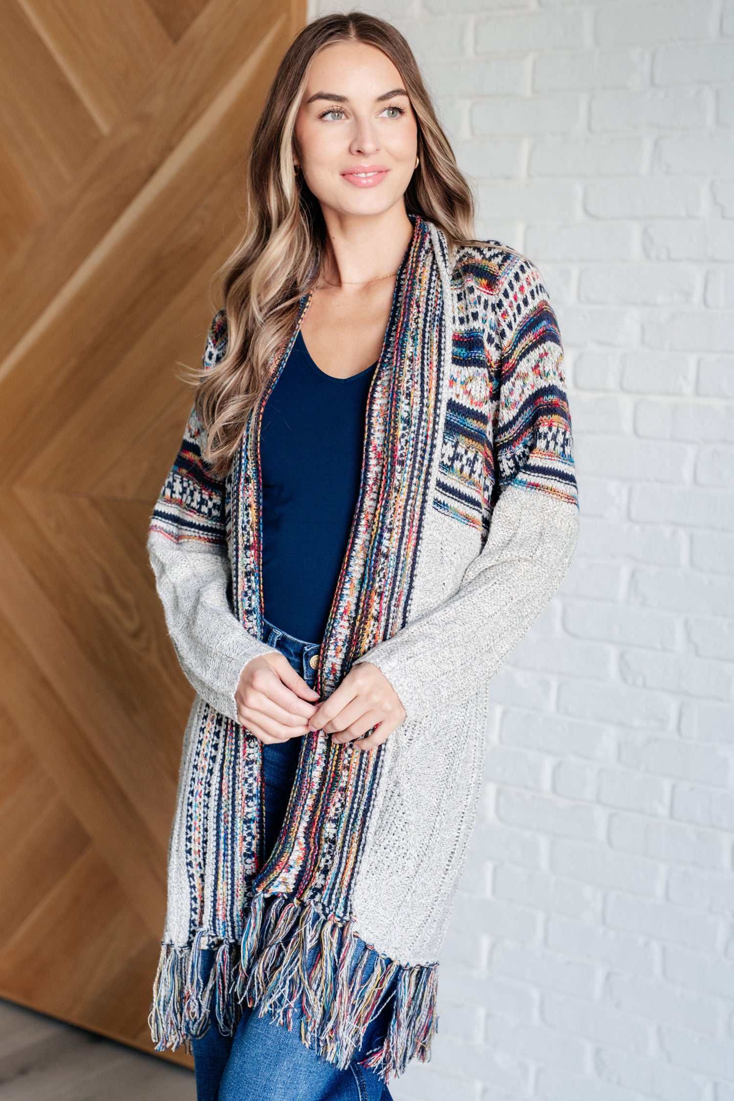 Oh So Lucky Fringe Cardigan Layers   