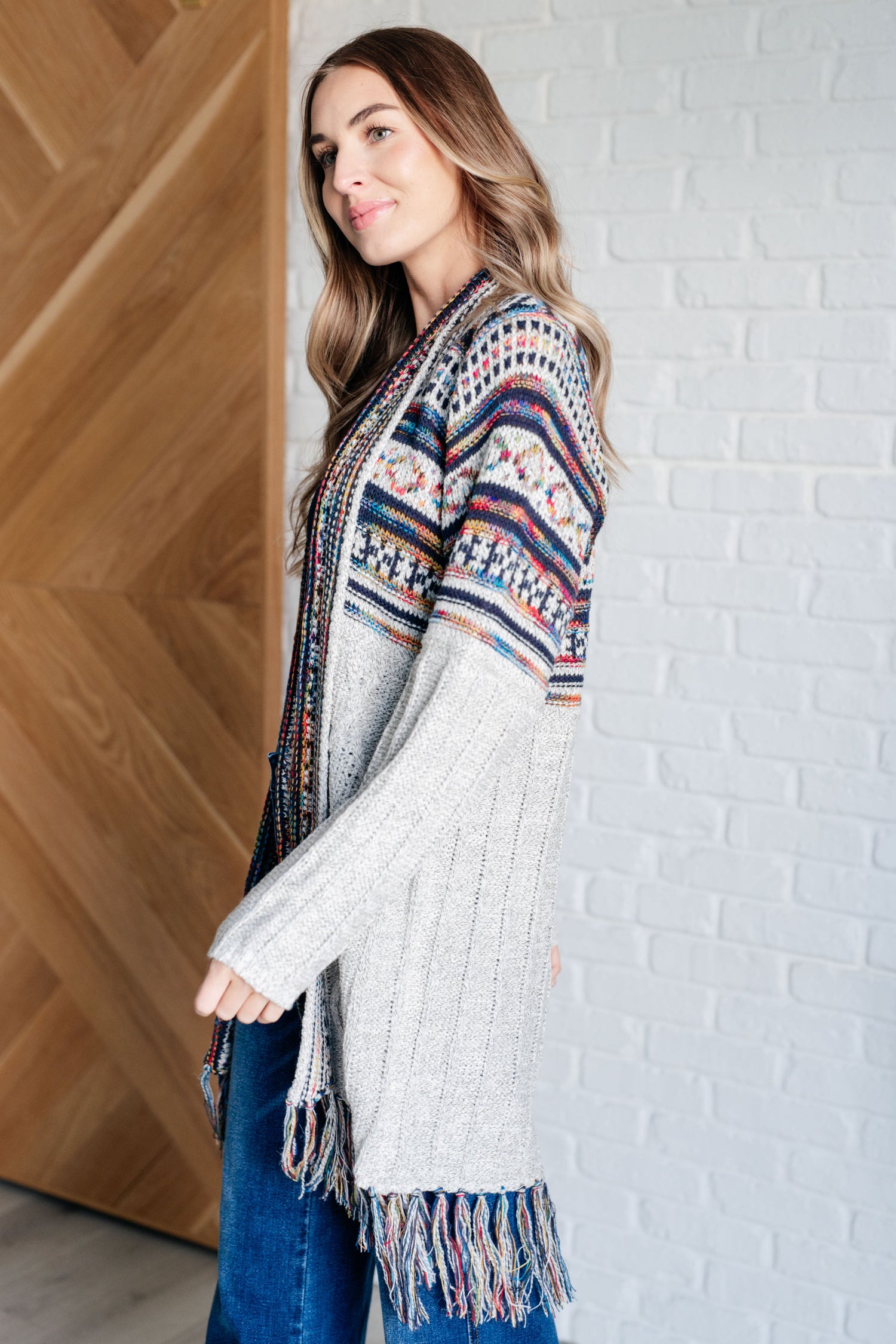 Oh So Lucky Fringe Cardigan Layers   