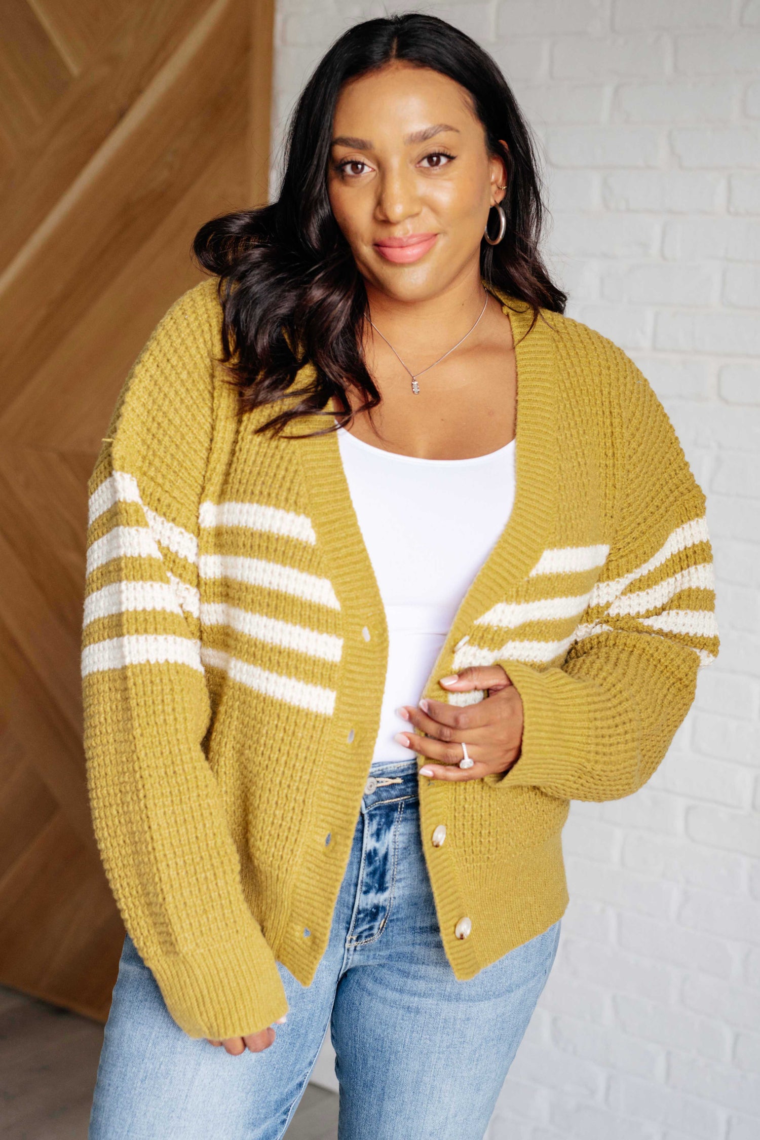 On Top of the World Striped Cardigan Layers   