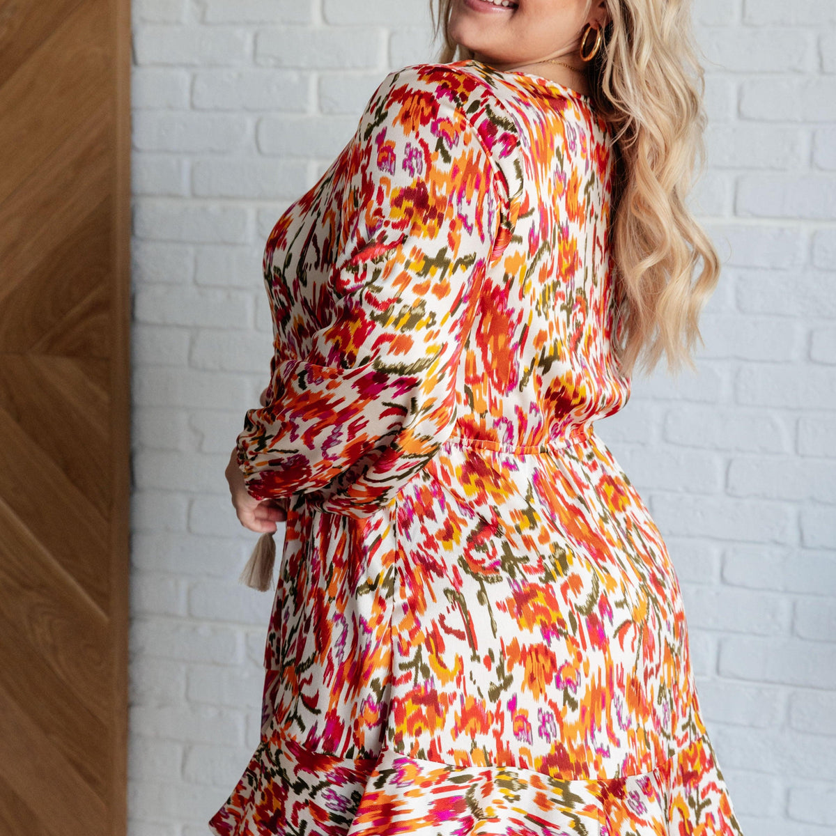 Once Upon a Dream V-Neck Balloon Sleeve Dress - Three Mad Hatters Mercantile 