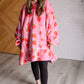 Oversized Blanket Hoodie in Strawberry Layers