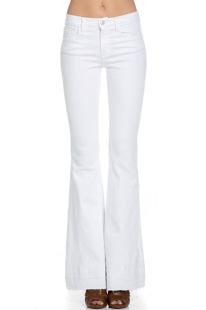 Flare denim, jeans Wide Leg Jeans White 24 