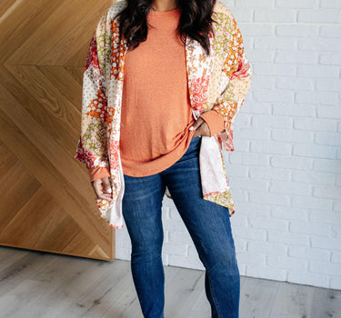 Patchwork of Feelings Mixed Floral Kimono