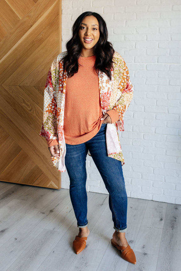 Patchwork of Feelings Mixed Floral Kimono Layers   